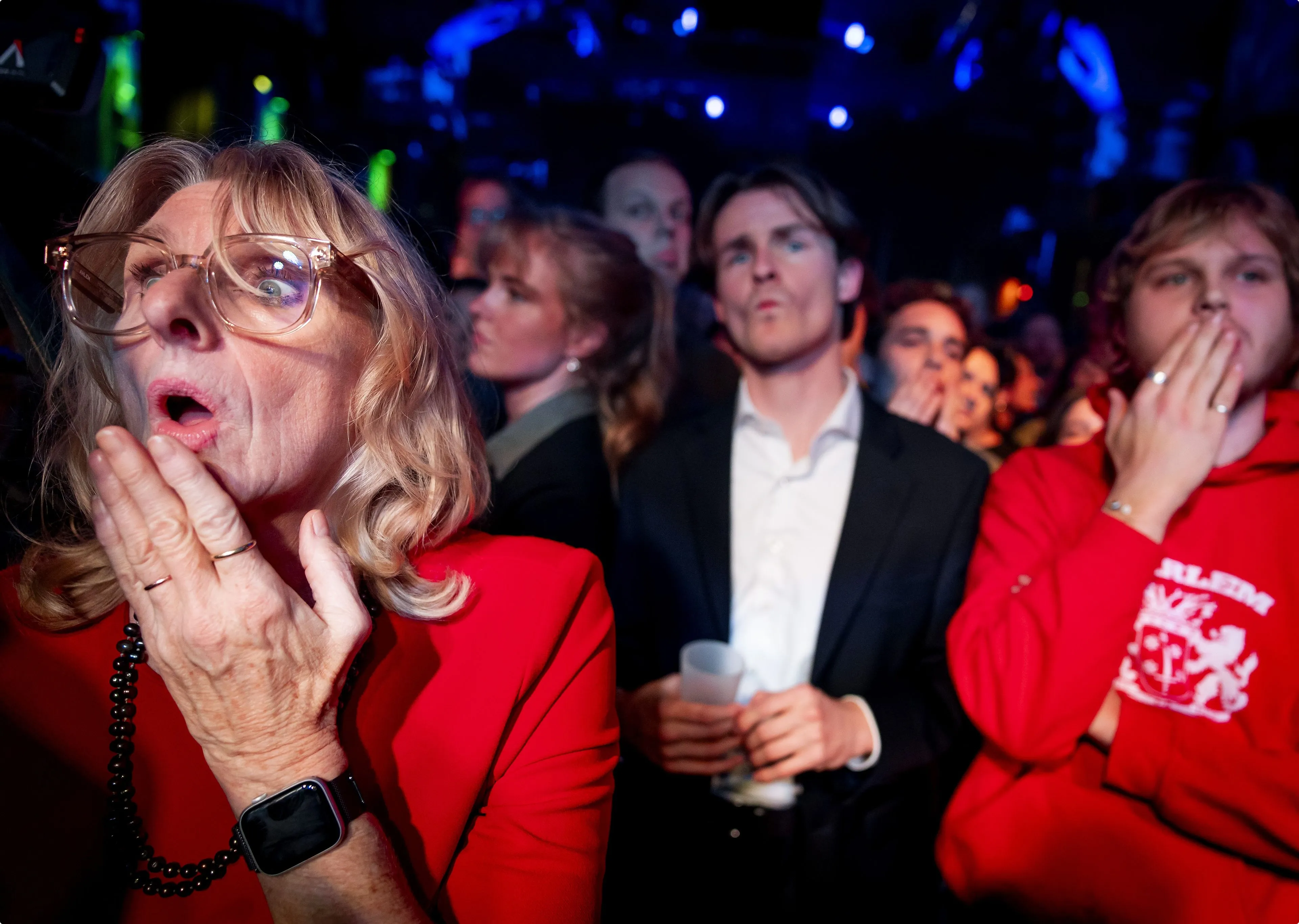 Geschokte reacties bij GroenLinks-PvdA op verlies van 5 zetels. Beeld: ANP