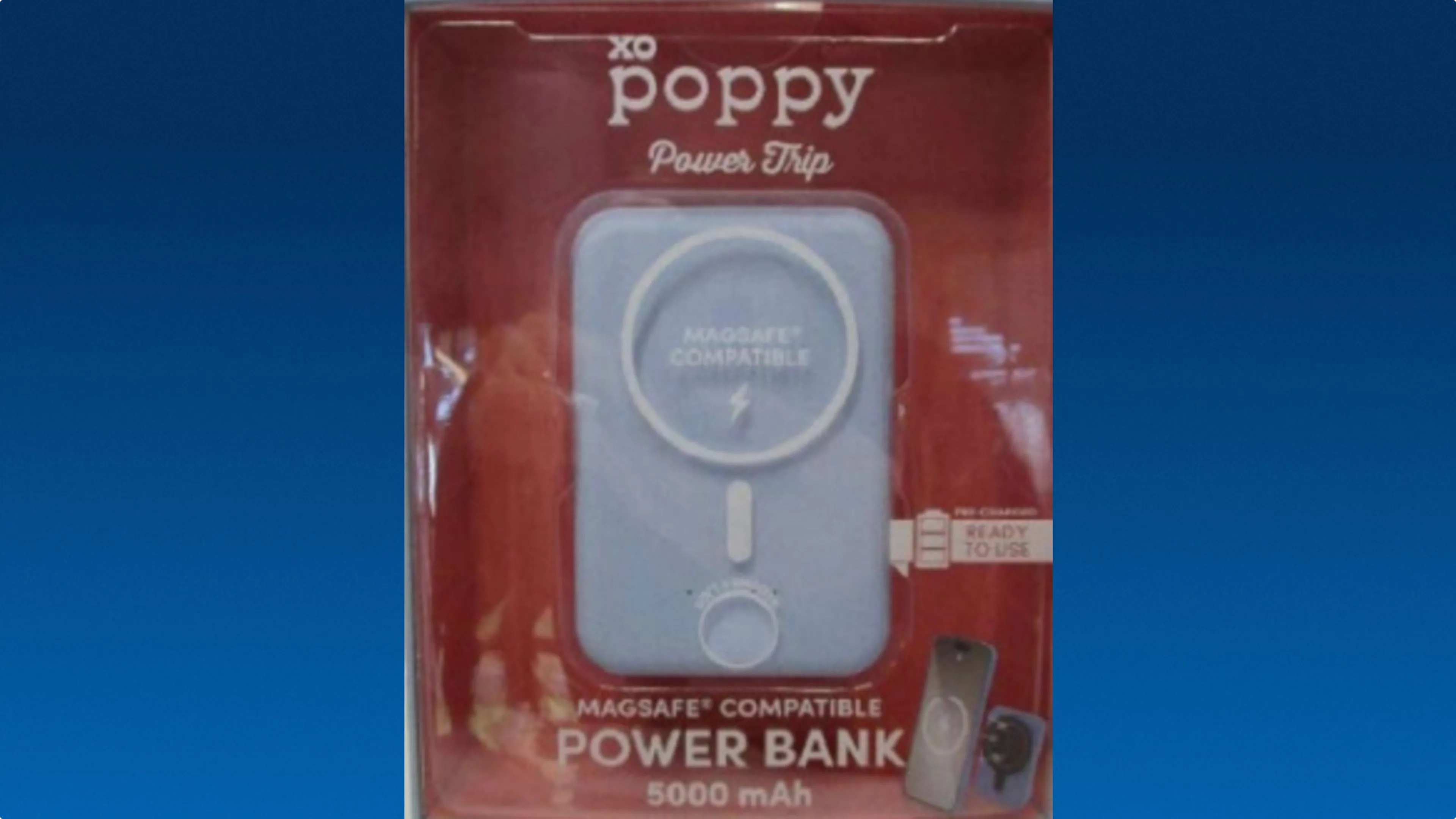 XO Poppy Magsafe Compatible powerbank. Foto: TK Maxx