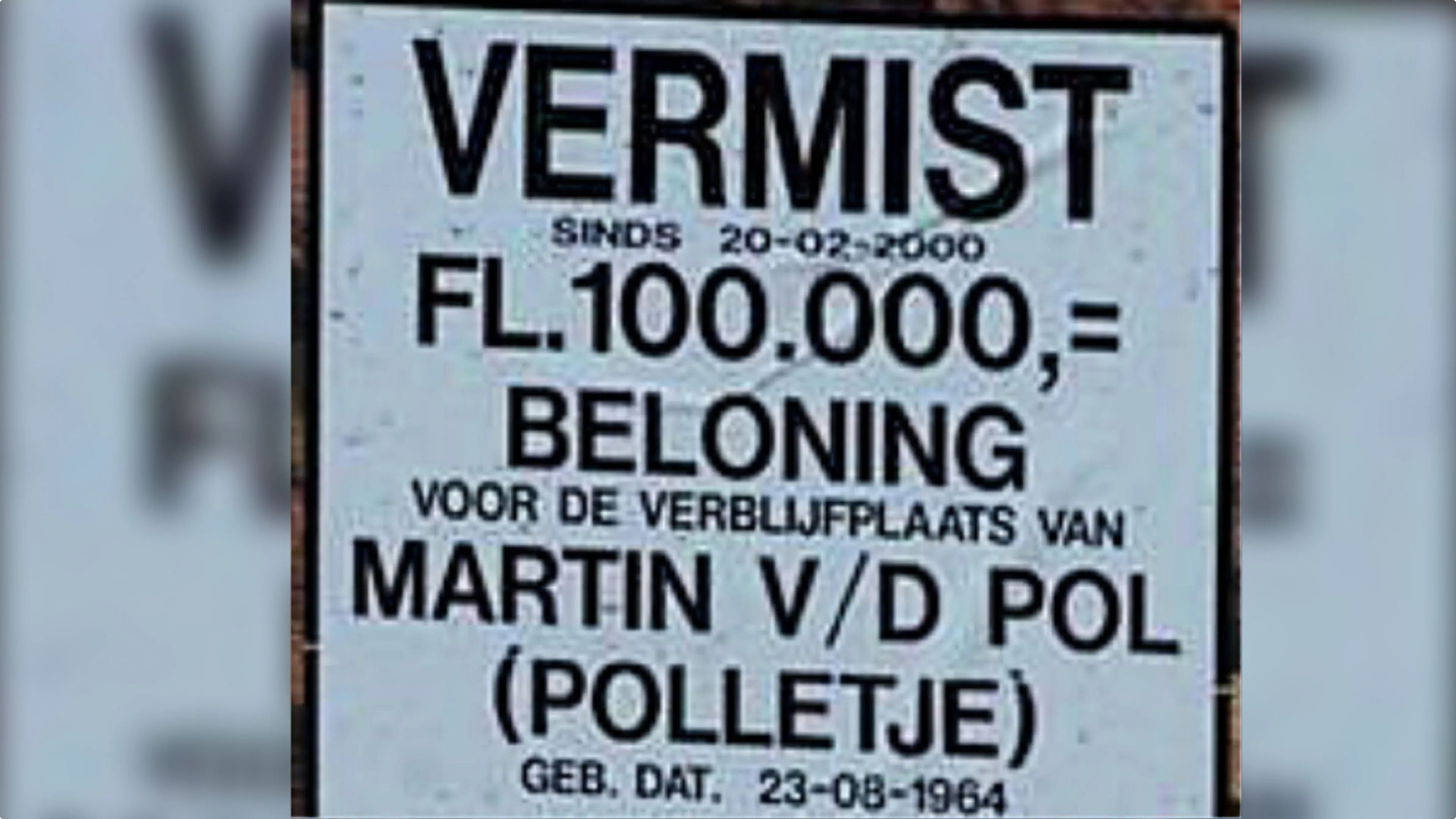 Polletje vermist