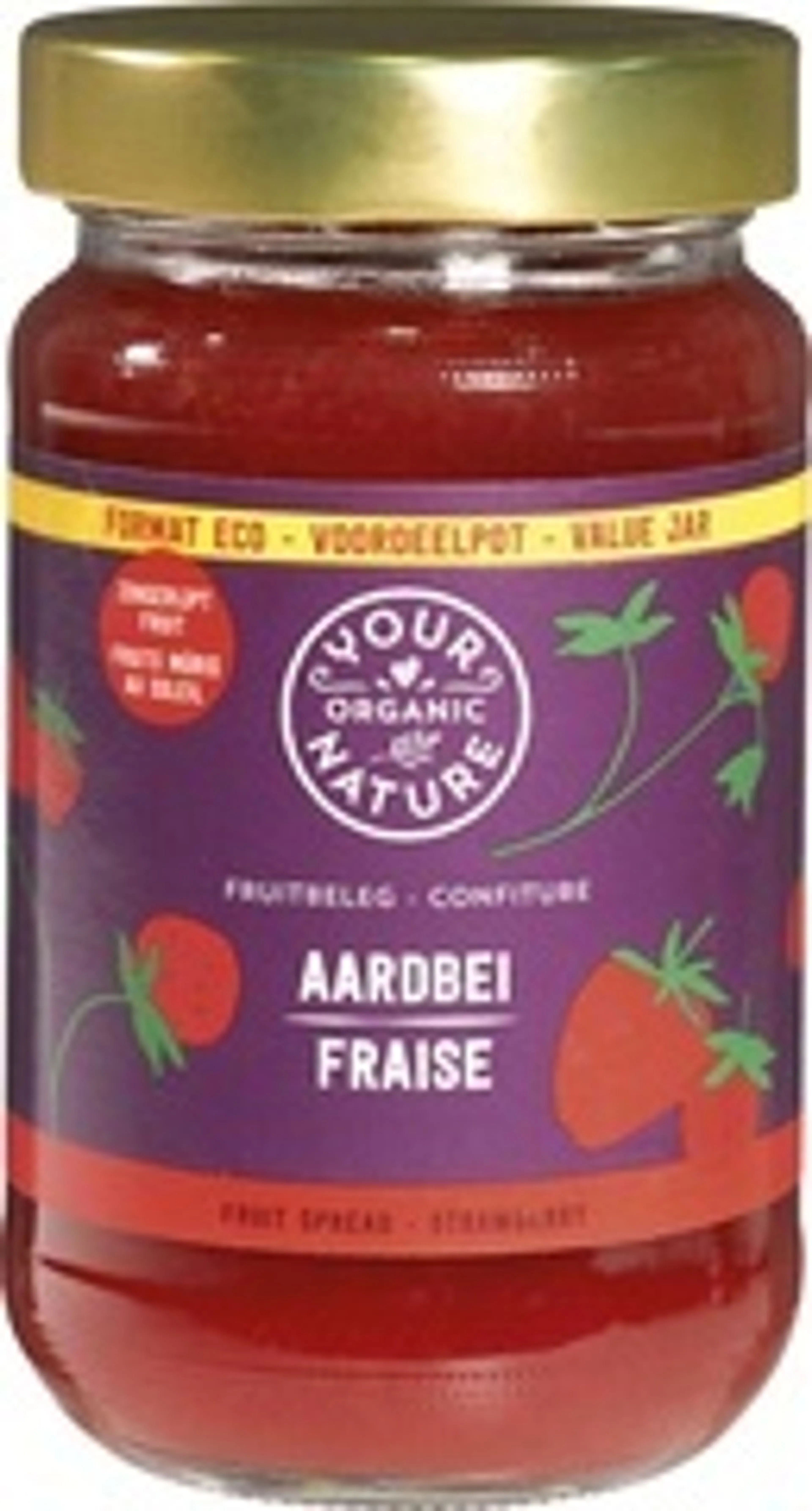 Aardbeien-fruitbeleg voordeelpot van Your Organic Nature, beeld: Udea