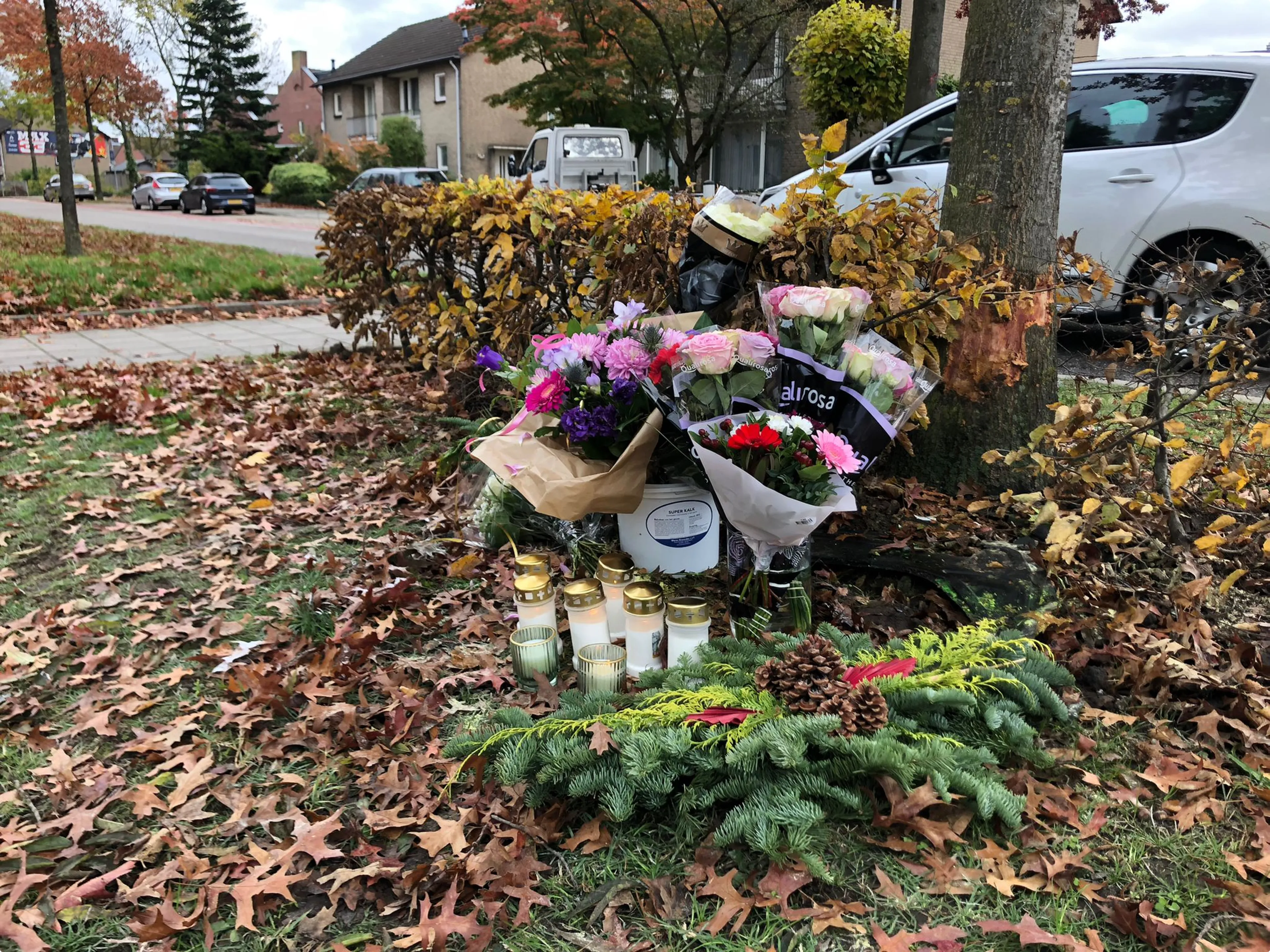 Bloemen scooterongeluk Blerick