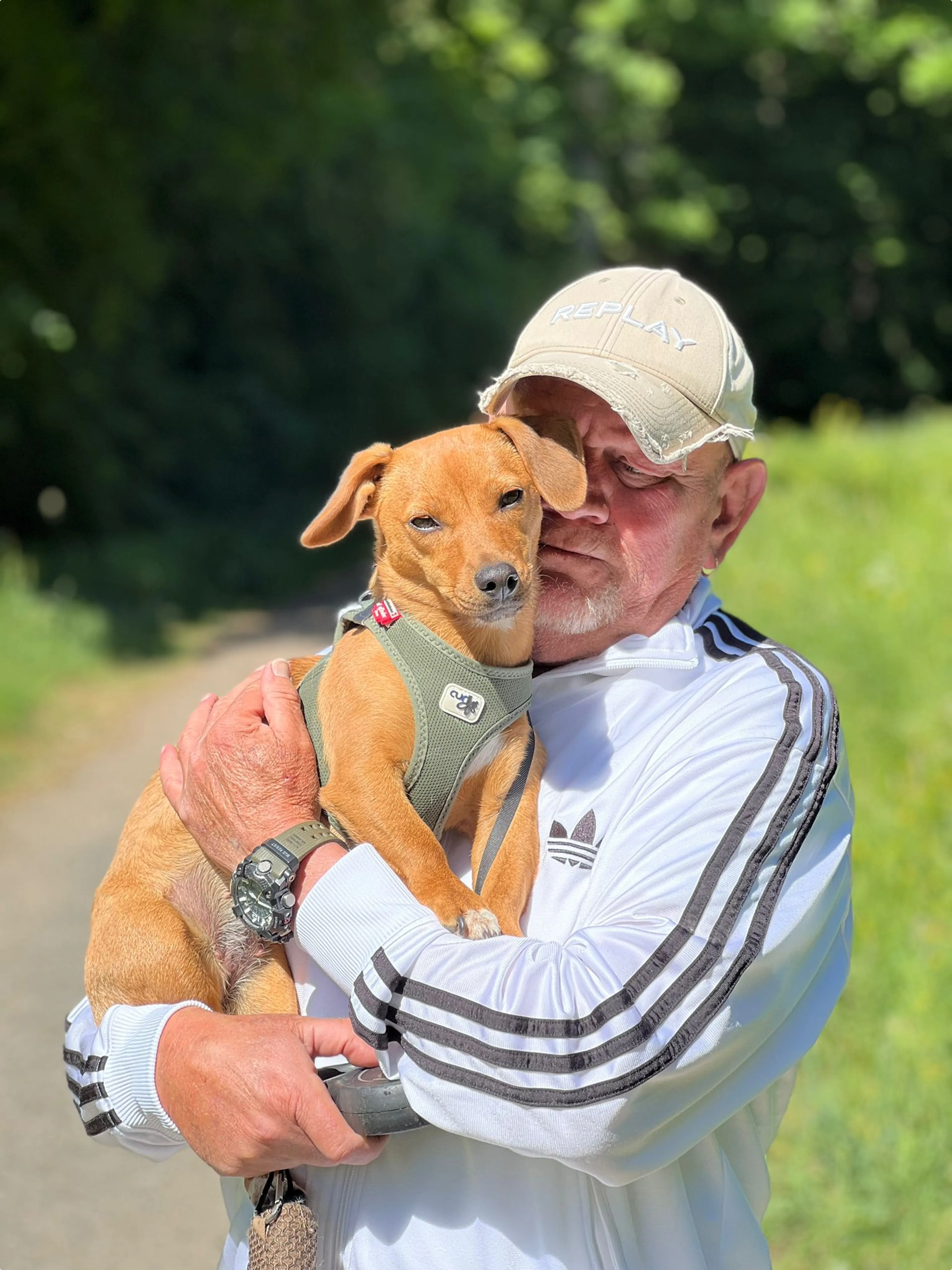 Eric met zijn hond 
