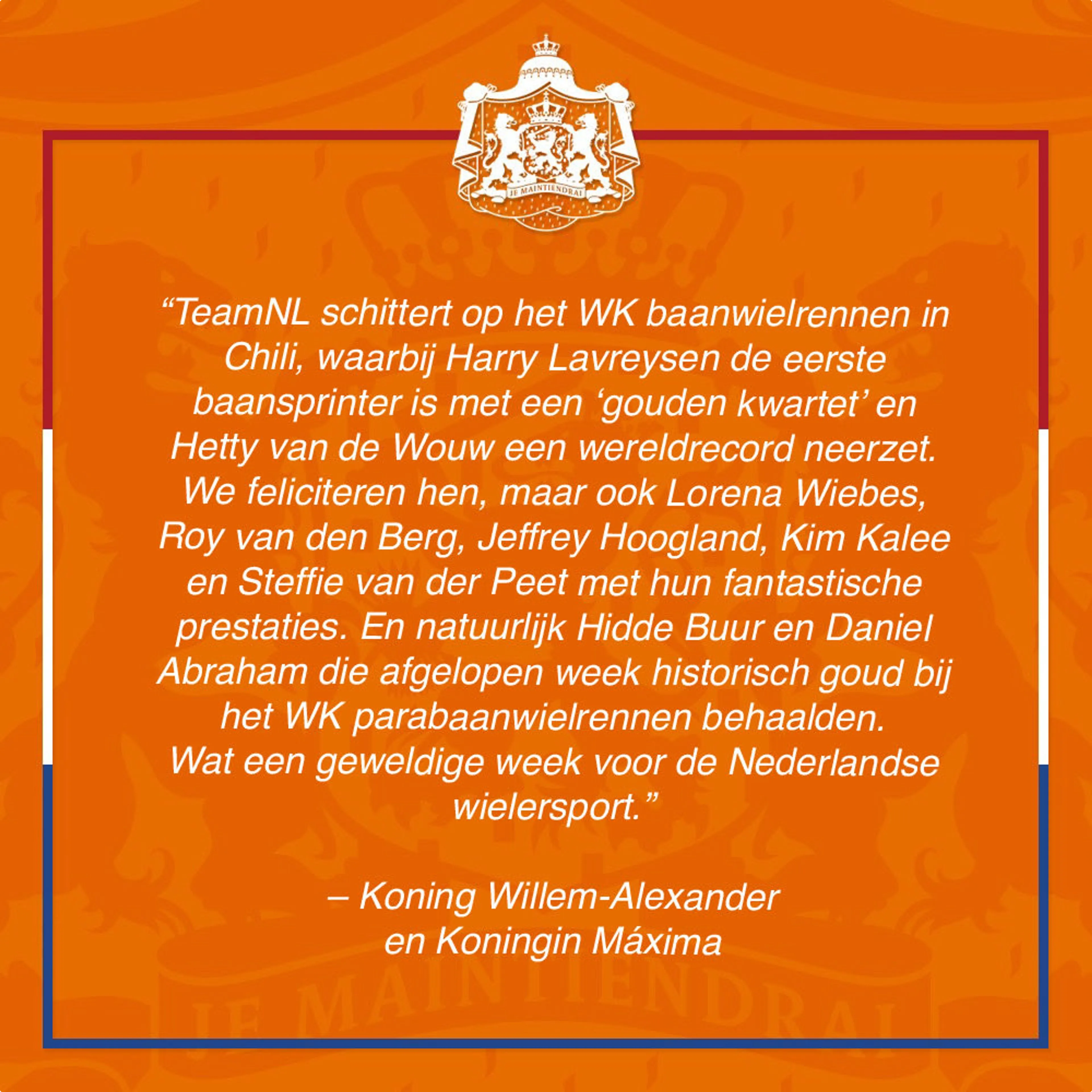 Bron: @koninklijkhuis